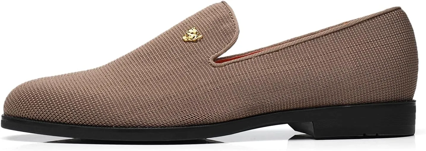 Men's Dress Loafers Stylish Flying Woven Party Wedding Shoes