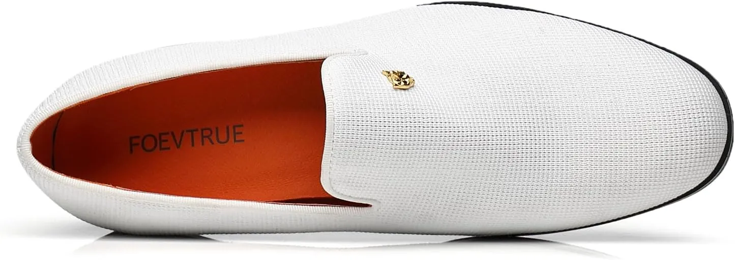 Men's Dress Loafers Stylish Flying Woven Party Wedding Shoes