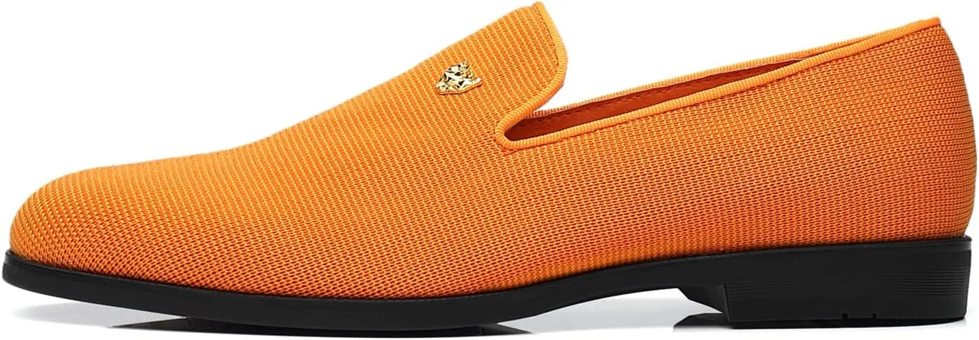 Men's Dress Loafers Stylish Flying Woven Party Wedding Shoes