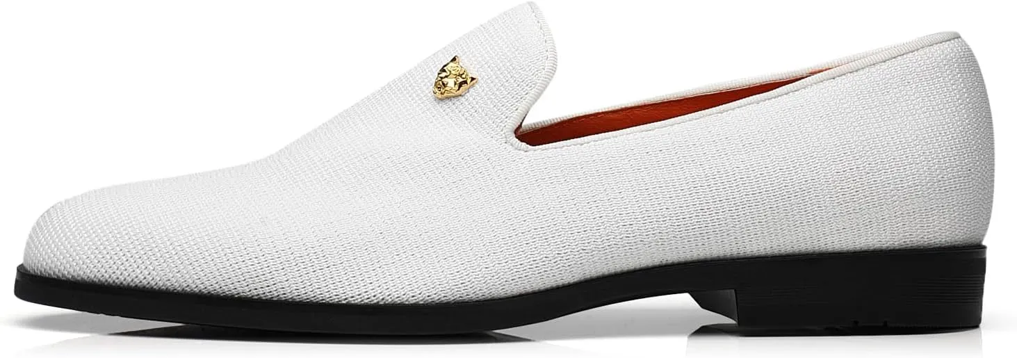 Men's Dress Loafers Stylish Flying Woven Party Wedding Shoes
