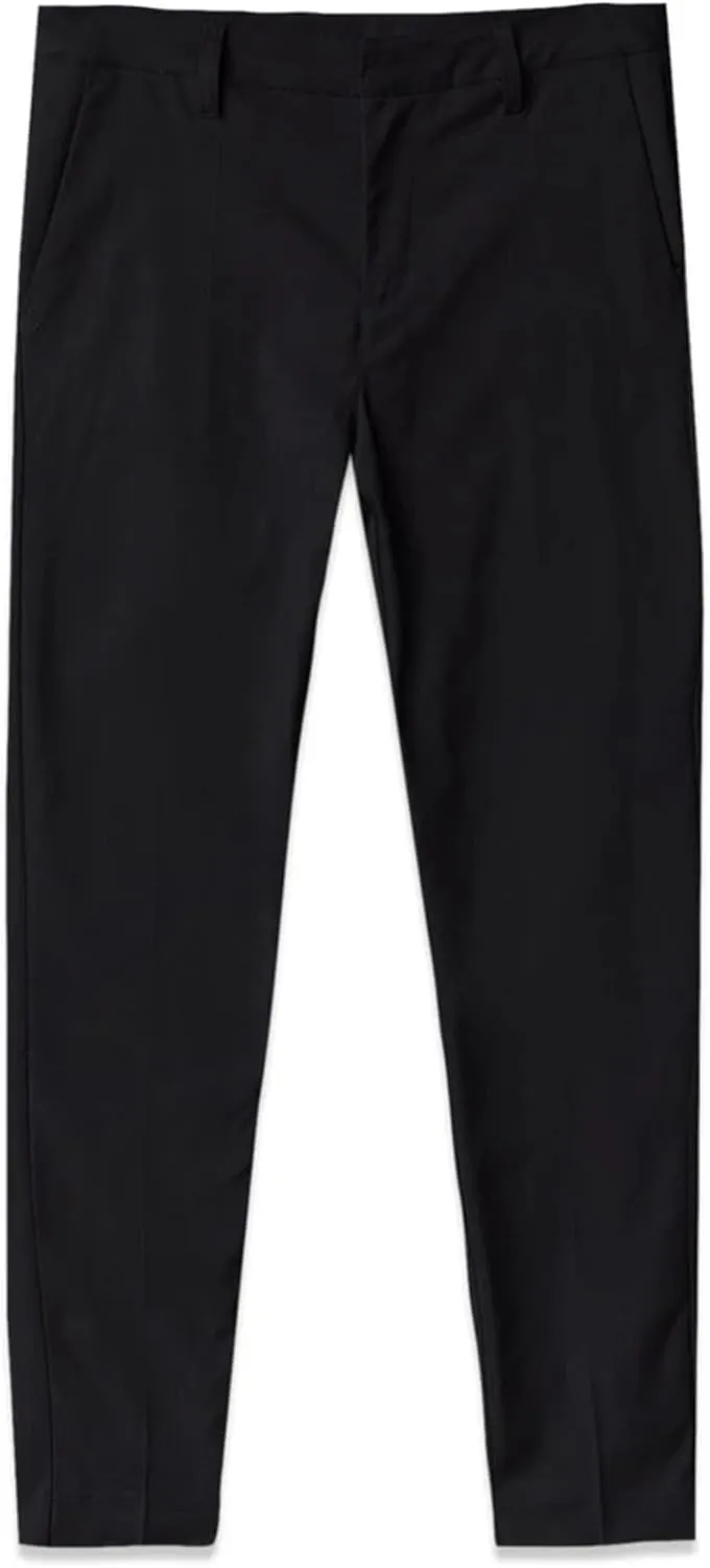 Men's Exec Pants – Tapered Fit Stretch Slacks, Wrinkle Resistant Suit Trousers, Business Casual Office Bottoms for Men