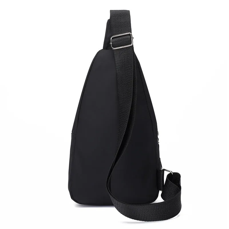 Men's Fashion Simple Waterproof Leisure Leather Business Men's Chest Bags