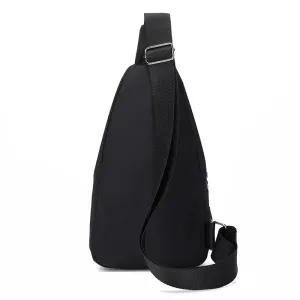 Men's Fashion Simple Waterproof Leisure Leather Business Men's Chest Bags