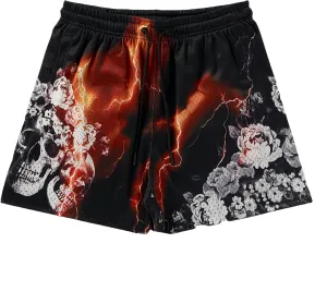 Mens Mesh Graphic Print Athletic Running Shorts Lightweight Quick-Dry Shorts for Basketball Gym Workout