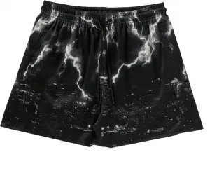 Mens Mesh Graphic Print Athletic Running Shorts Lightweight Quick-Dry Shorts for Basketball Gym Workout