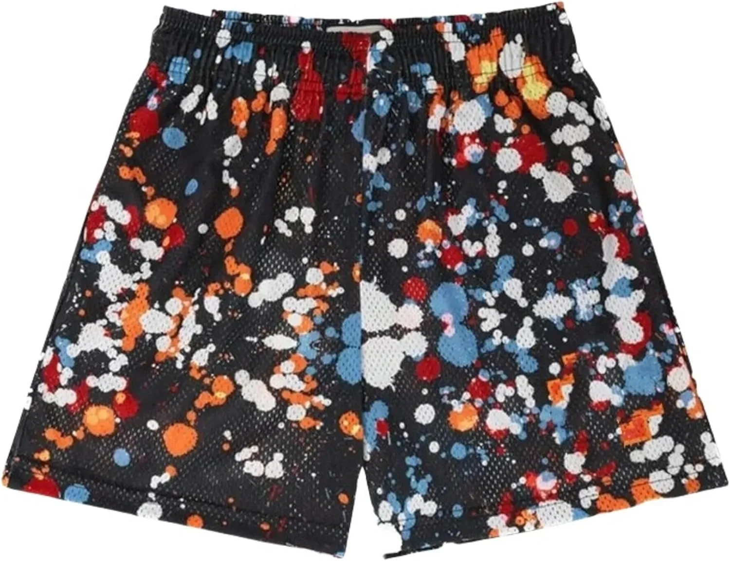 Mens Mesh Graphic Print Athletic Running Shorts Mens Fashion Quick-Dry Shorts for Basketball Workout