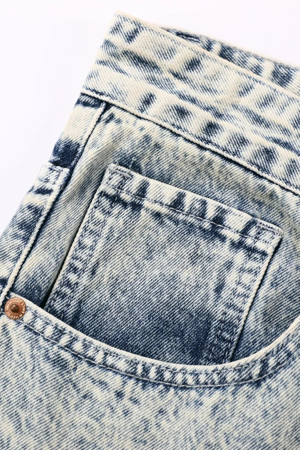 Men's Non-Stretch Loose Fit Wide-Leg Baggy Jeans Pants