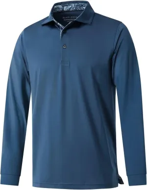Mens Polo Shirts Short and Long Sleeve Casual Solid Stylish Dry Fit Performance Designed Collared Golf Polo Shirts for Men