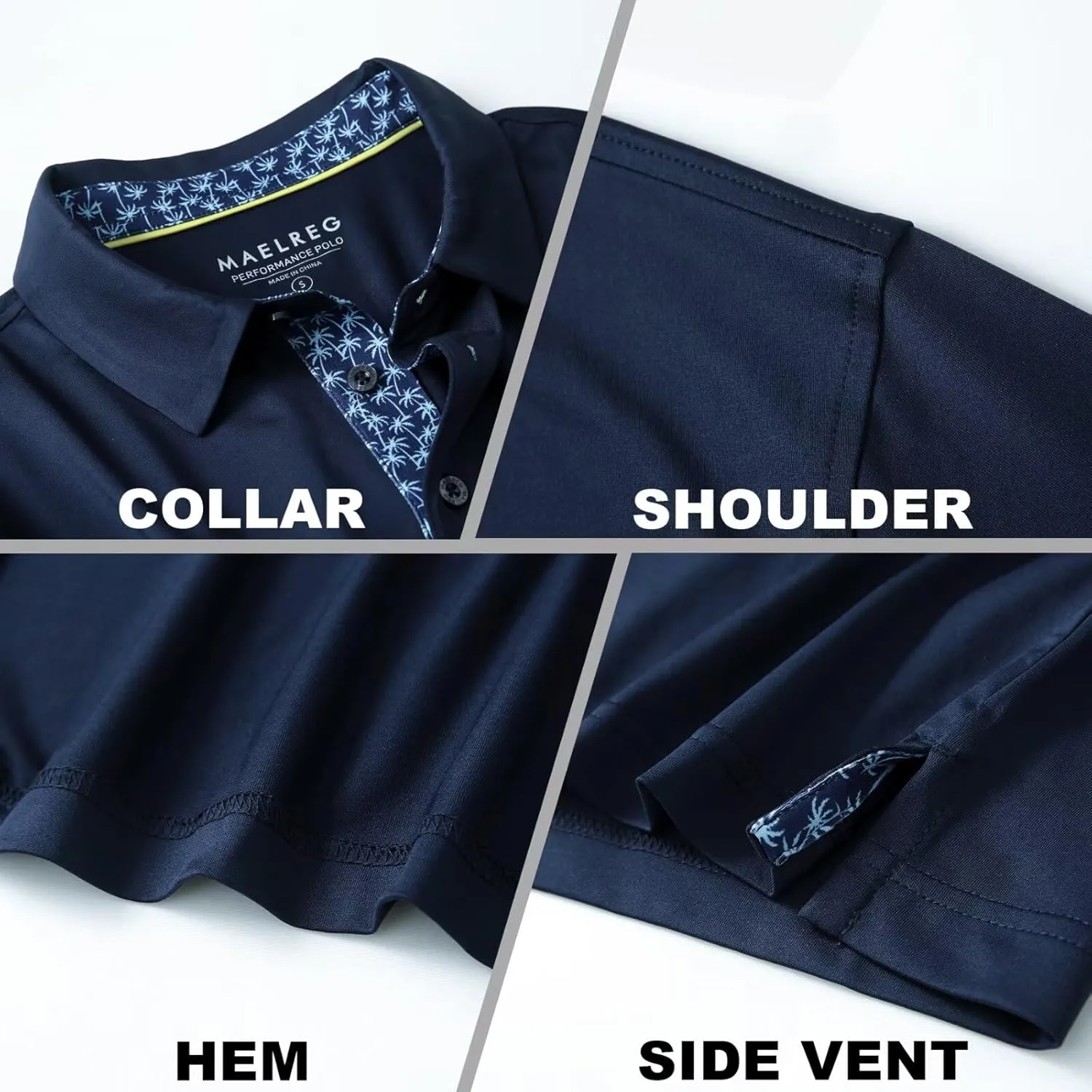 Mens Polo Shirts Short and Long Sleeve Casual Solid Stylish Dry Fit Performance Designed Collared Golf Polo Shirts for Men