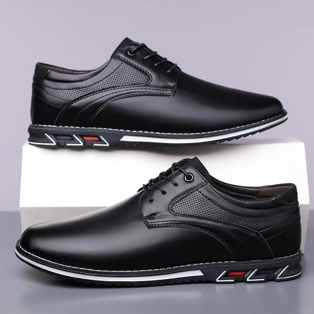 Men's Premium Stylish Oxford Shoes Casual Lace Up Walking Business Driving Dress Shoes