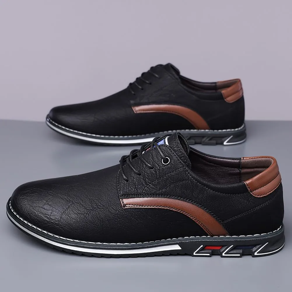 Men's Premium Stylish Oxford Shoes Casual Lace Up Walking Business Driving Dress Shoes
