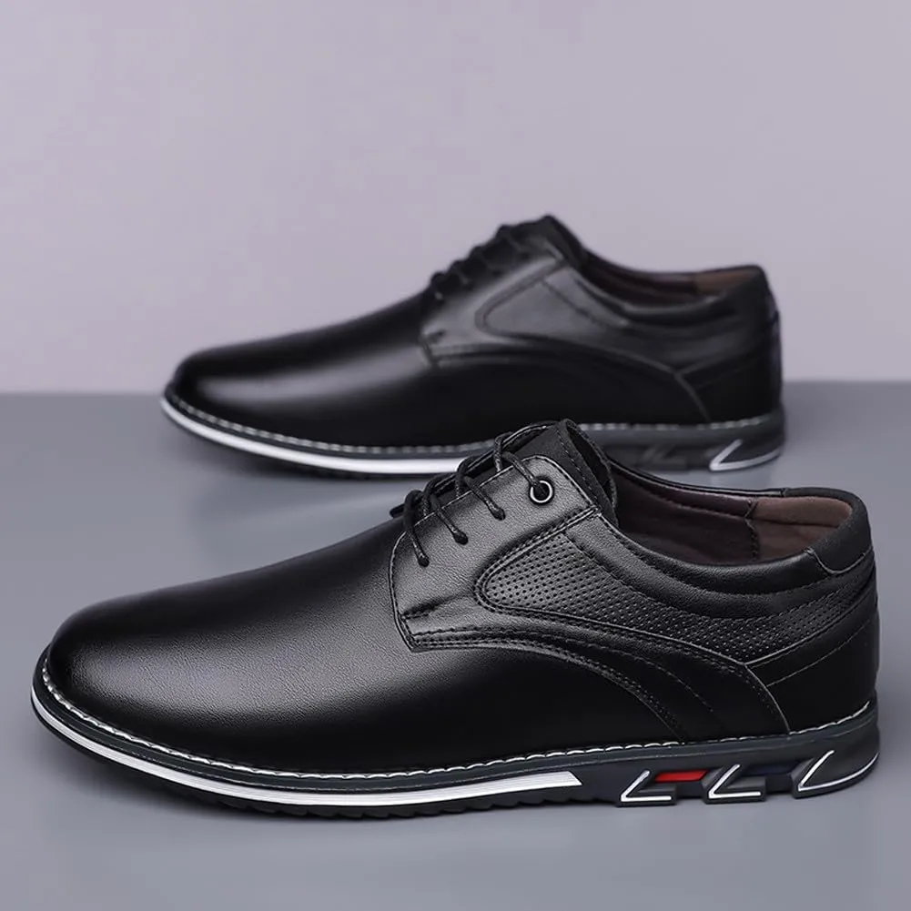 Men's Premium Stylish Oxford Shoes Casual Lace Up Walking Business Driving Dress Shoes