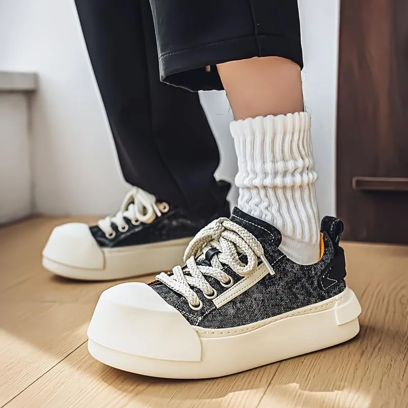 Men's Skateboarding Shoes, Running Exercise, Fashionable, Casual, Comfortable, Lightweight and wear-Resistant Sports Shoes