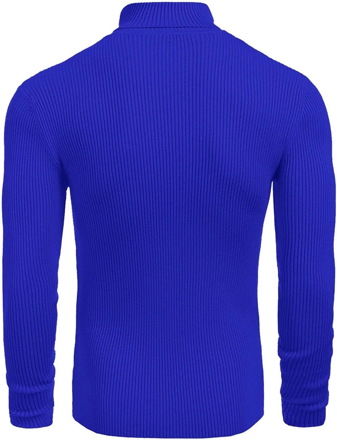 Mens Slim Fit Turtleneck Sweater Basic Long Sleeve Solid T-Shirt Thermal Casual Knitted Turtle Neck Pullover Sweater