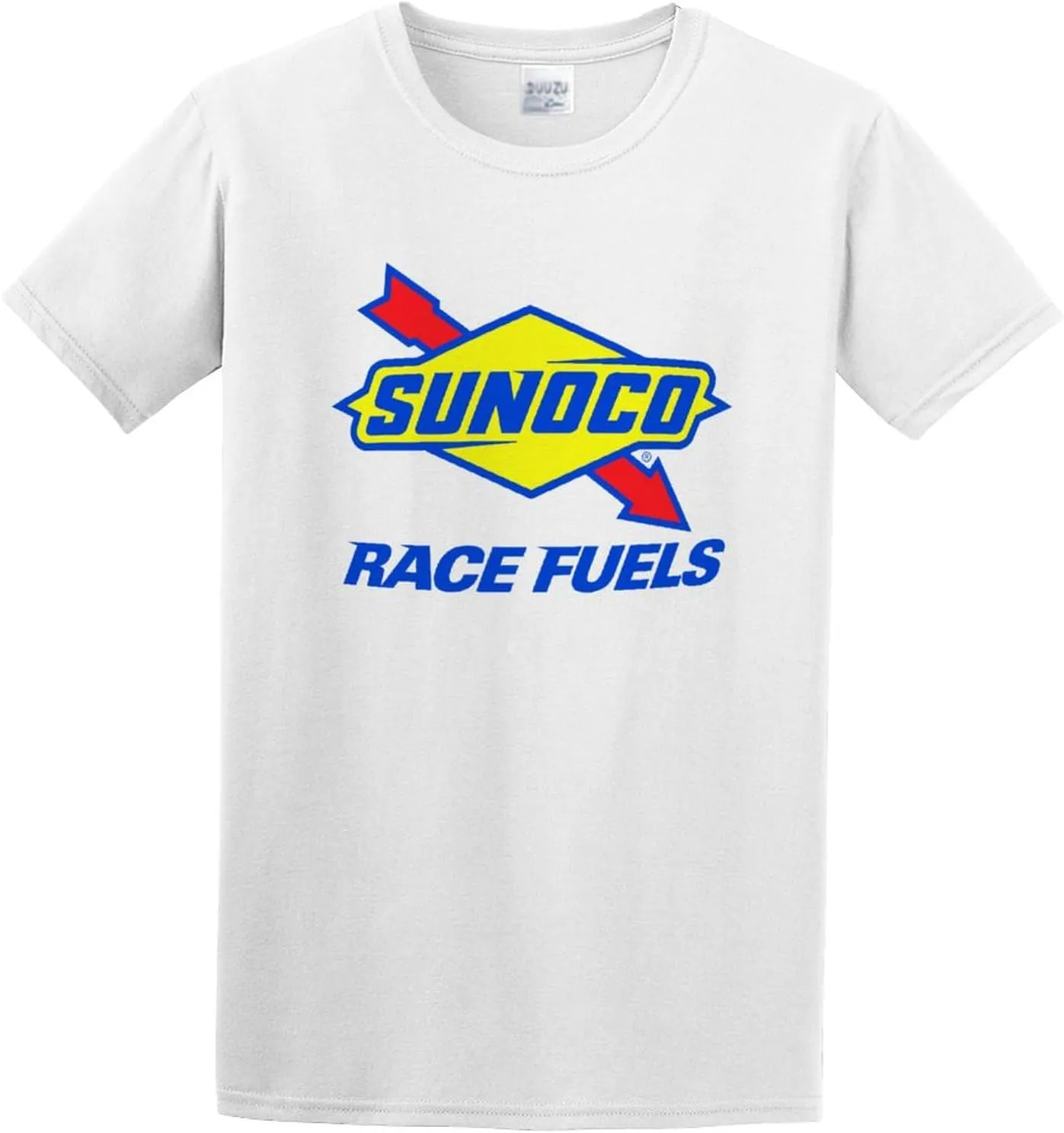 Men's Summer T-Shirt New Sunoco - Race Fuels Logo Hand wash Recommended White