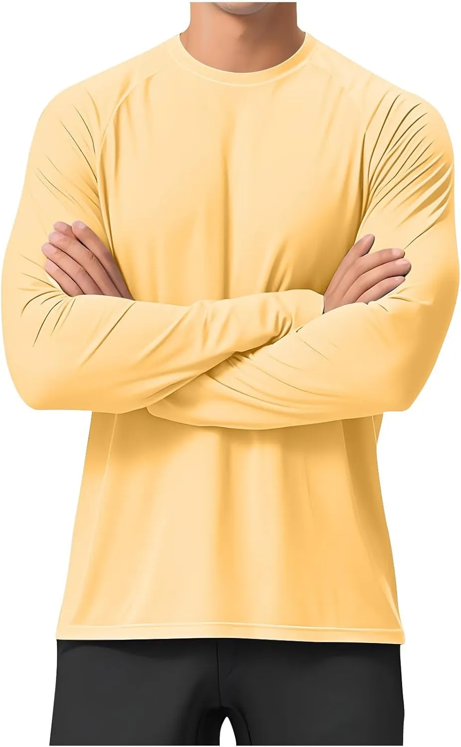 Mens Sun Shirts UV Protection Long Sleeve Beach Fishing Swimming Clothes Quick Dry UPF 50  SPF Rash Guard Outdoor Top