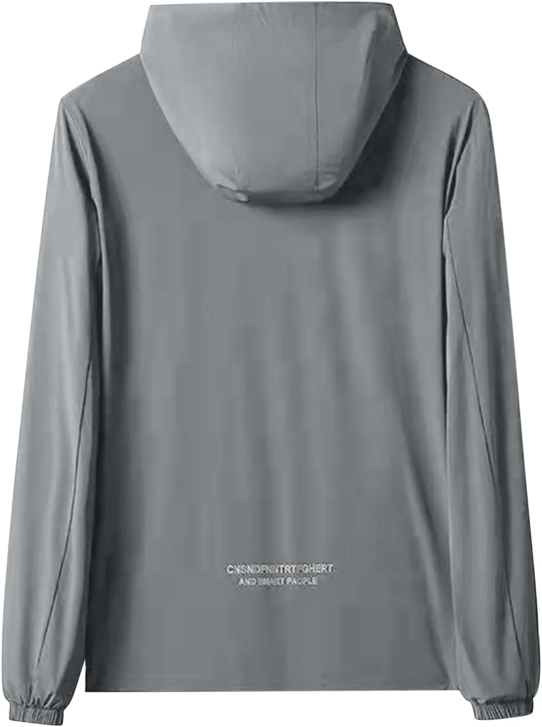 Mens Sun Shirts UV Protection Zipper Long Sleeve UPF 50  Hooded Outdoors Hiking Tops Rash Guard Swim Fishing Hoodies