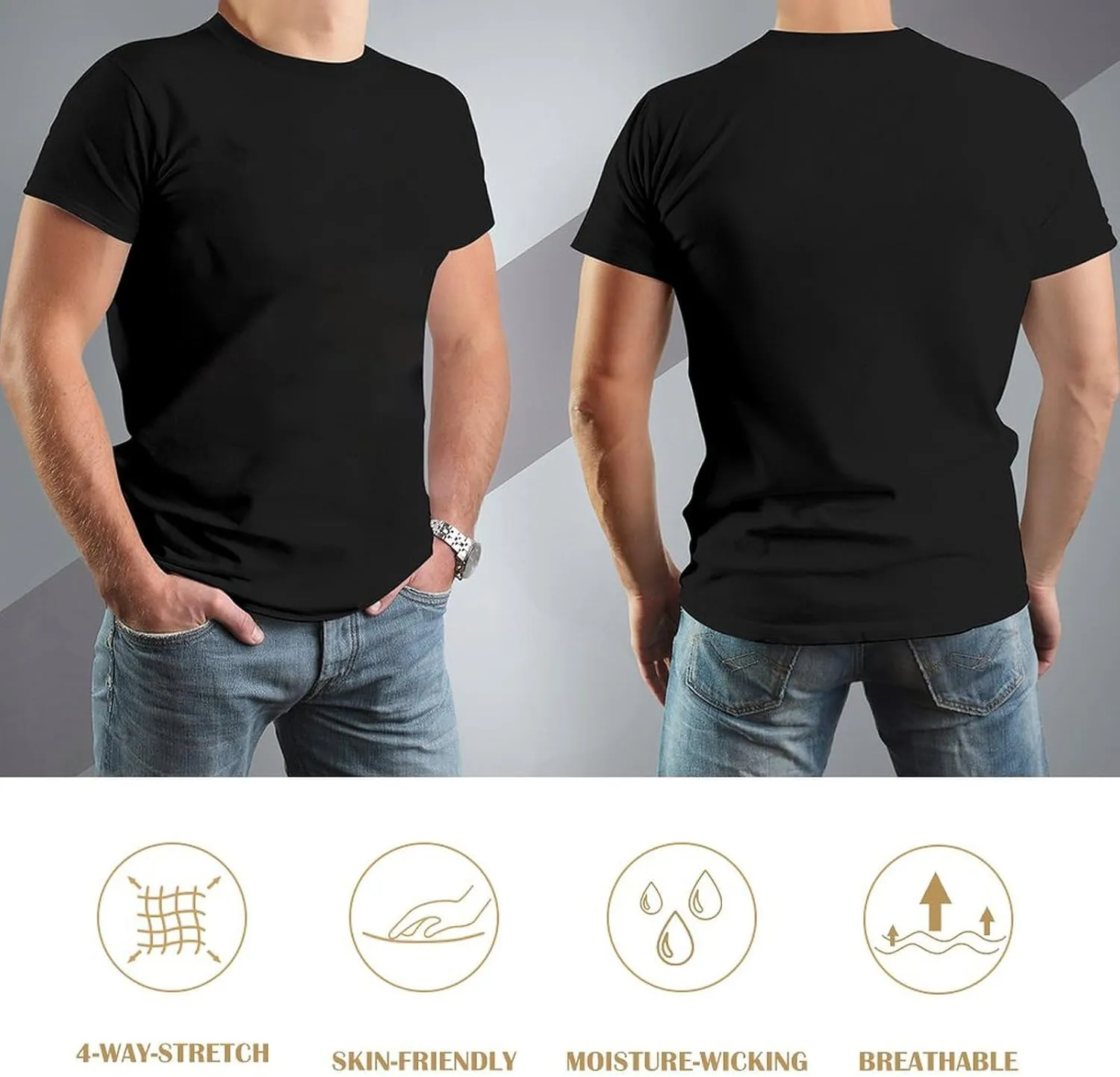 Men's T-Shirt Feel Soft Zone Sequential Circuits Retro Synth Pro One Prophet 5 Soft and Light Black