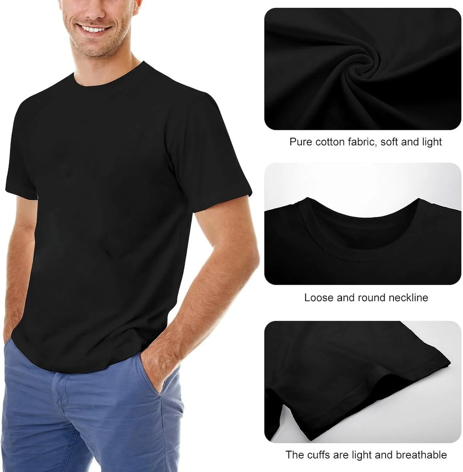 Men's T-Shirt Feel Soft Zone Sequential Circuits Retro Synth Pro One Prophet 5 Soft and Light Black