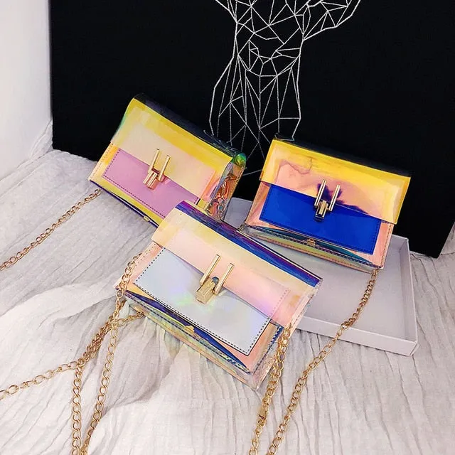 Messenger Women Bags Bag 2019 Bags Crossbody Waterproof for End-of-season sale Korean PVC Fashion Beach Economical shipping Women Transparent Laser Shoulder Bag Style