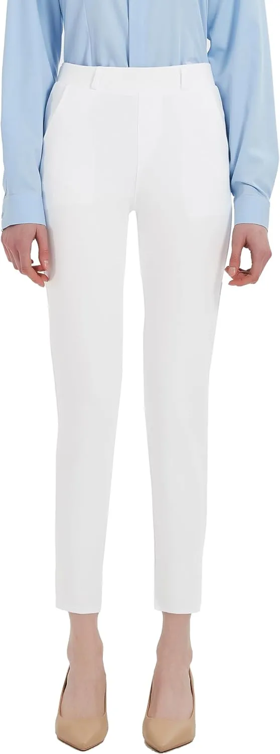 MGWDT Pants for Women's Dress Stretchy Blazer Business Pull On Work Pants
