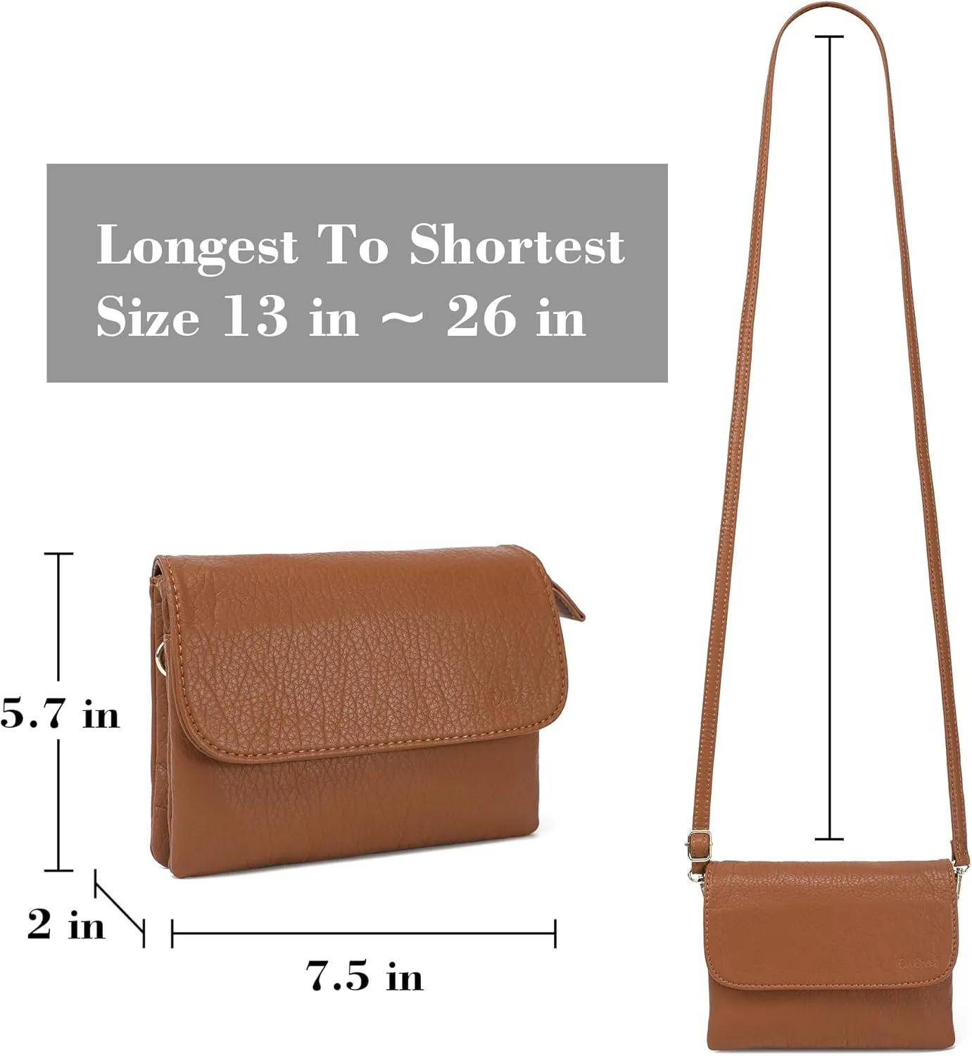 MINICAT Roomy Pockets Small Crossbody Bags Cell Phone Sling Bag Wallet Purses for Women