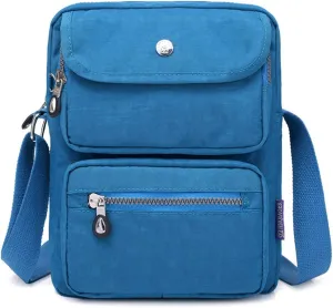 MINTEGRA Crossbody Bag for Women Multi Pockets Shoulder Messenger Purse Nylon Waterproof Cosmetic Bag