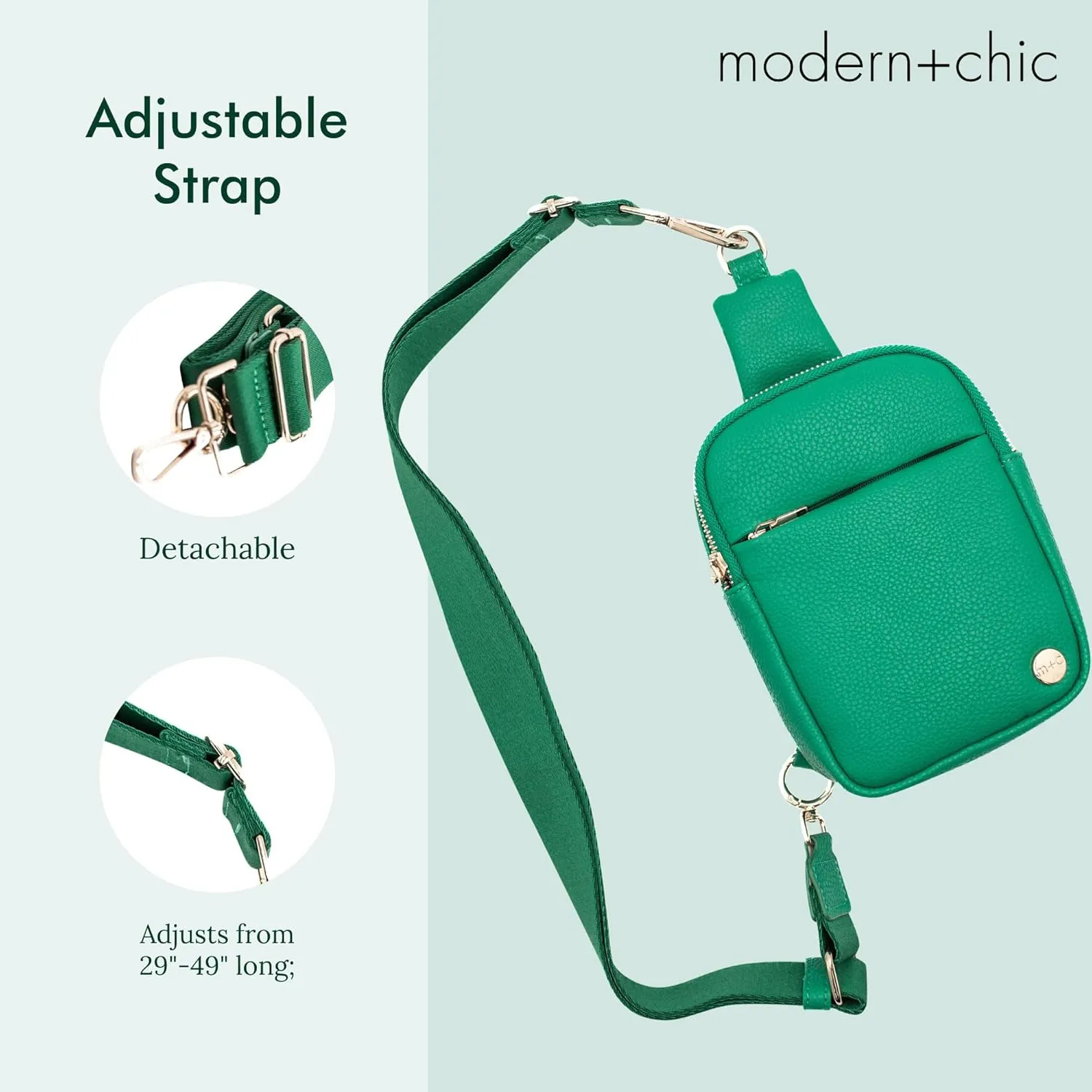 Modern Chic Crossbody Bags for Women - Bridget Sling Crossbody Purse, Vegan Leather Shoulder Sling Bag for Travel & Fashion