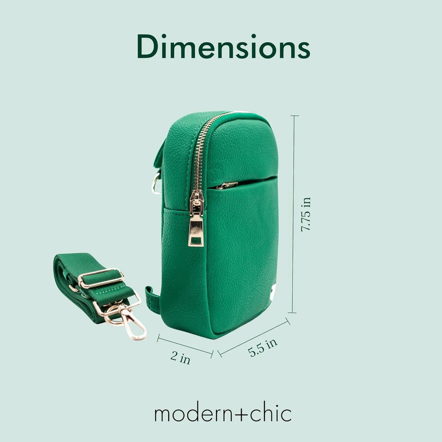 Modern Chic Crossbody Bags for Women - Bridget Sling Crossbody Purse, Vegan Leather Shoulder Sling Bag for Travel & Fashion