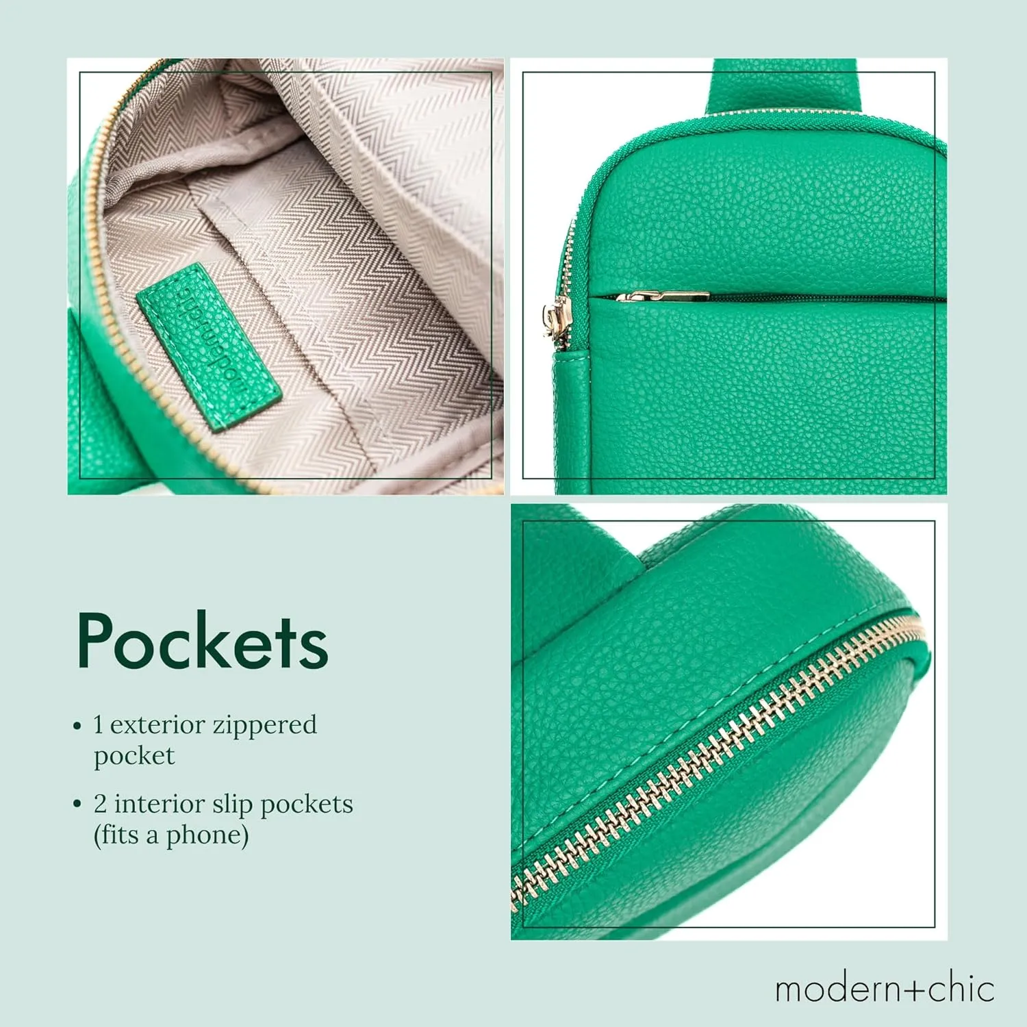 Modern Chic Crossbody Bags for Women - Bridget Sling Crossbody Purse, Vegan Leather Shoulder Sling Bag for Travel & Fashion