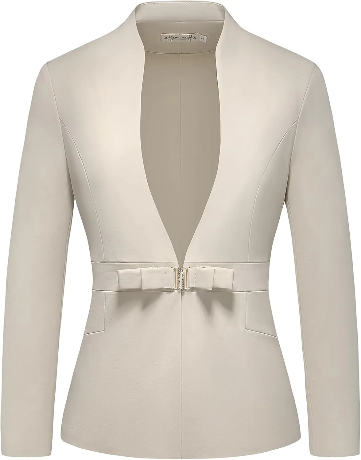 MODFUL Women's Business Pant Suit Set 2 Piece Slim Fit Blazer Jacket One Button Buckle Closure Lady Work Suit for Office