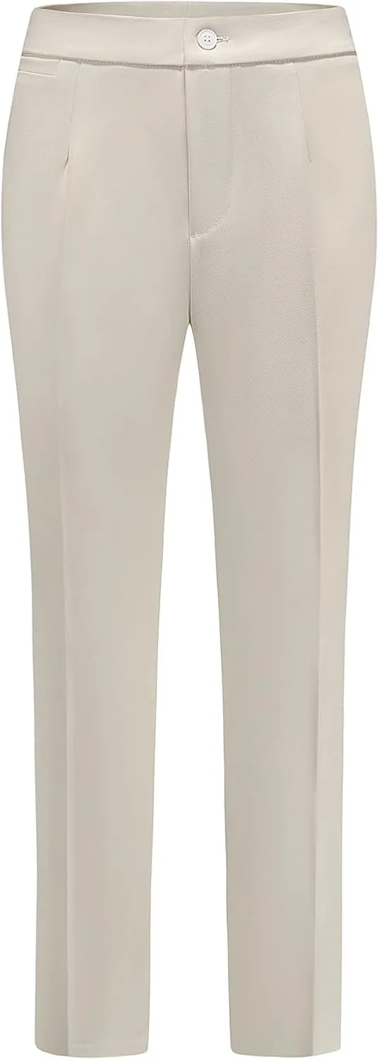 MODFUL Women's Business Pant Suit Set 2 Piece Slim Fit Blazer Jacket One Button Buckle Closure Lady Work Suit for Office