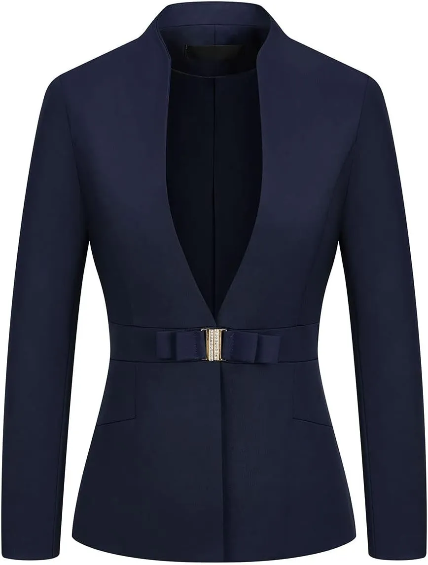 MODFUL Women's Business Pant Suit Set 2 Piece Slim Fit Blazer Jacket One Button Buckle Closure Lady Work Suit for Office
