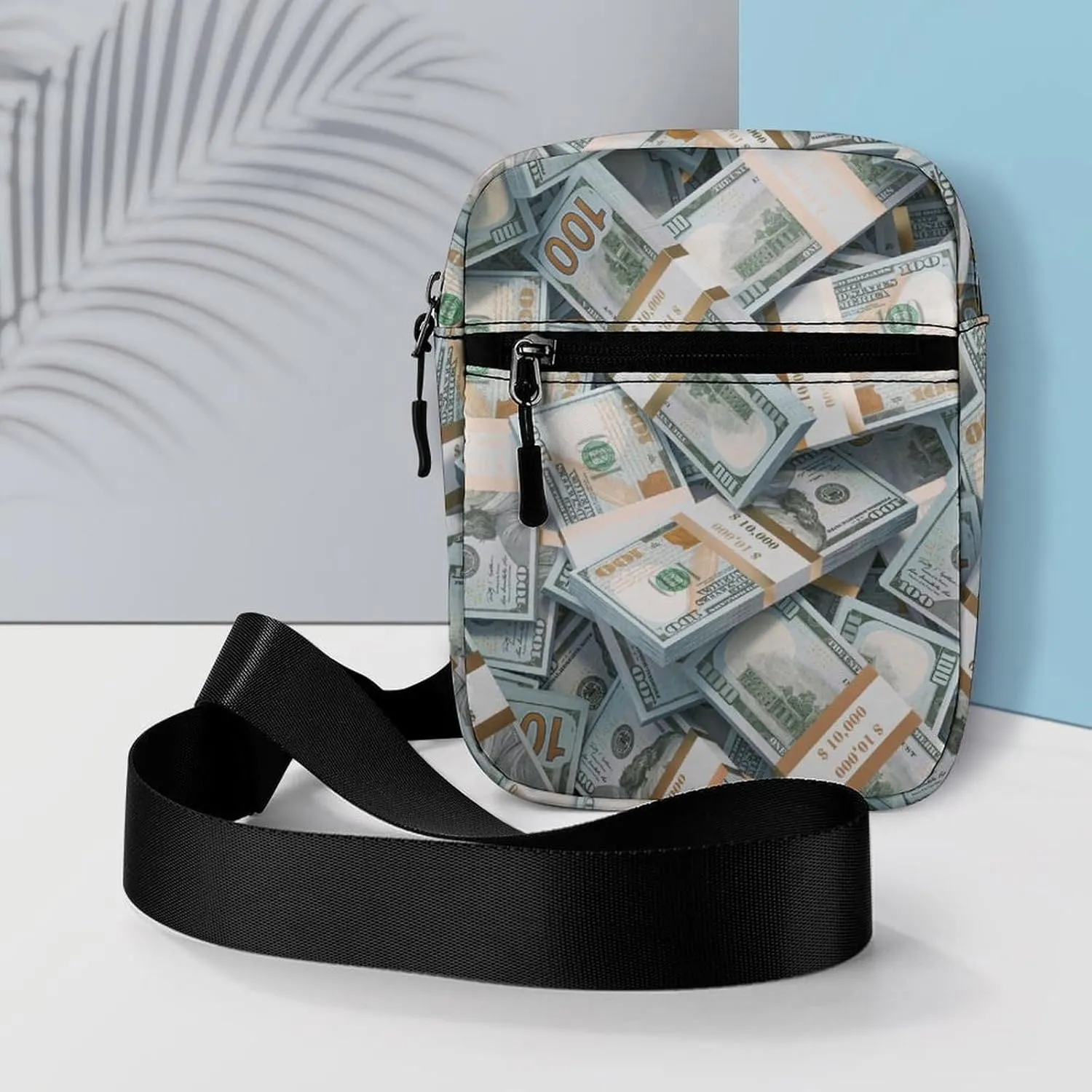 Money American Bill Dollar Crossbody Bag Small Shoulder Bag Waterproof, Lightweight And Convenient