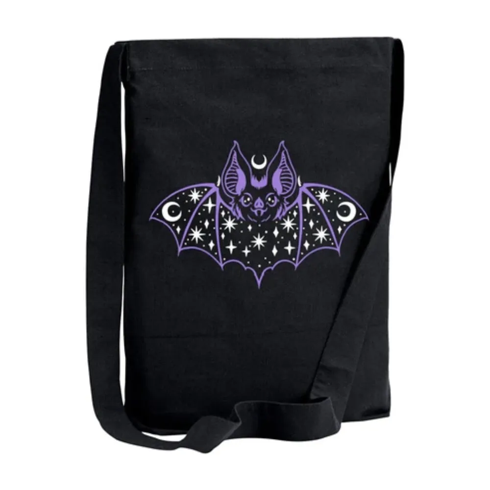 Moon And Star Bat Crossbody Sling Bag