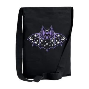 Moon And Star Bat Crossbody Sling Bag