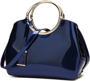 MSBEAN Shoulder bag Quality Patent Leather Handbag Women Bag Messenger Shoulder Bags For Women Travel Bag Casual Handbags