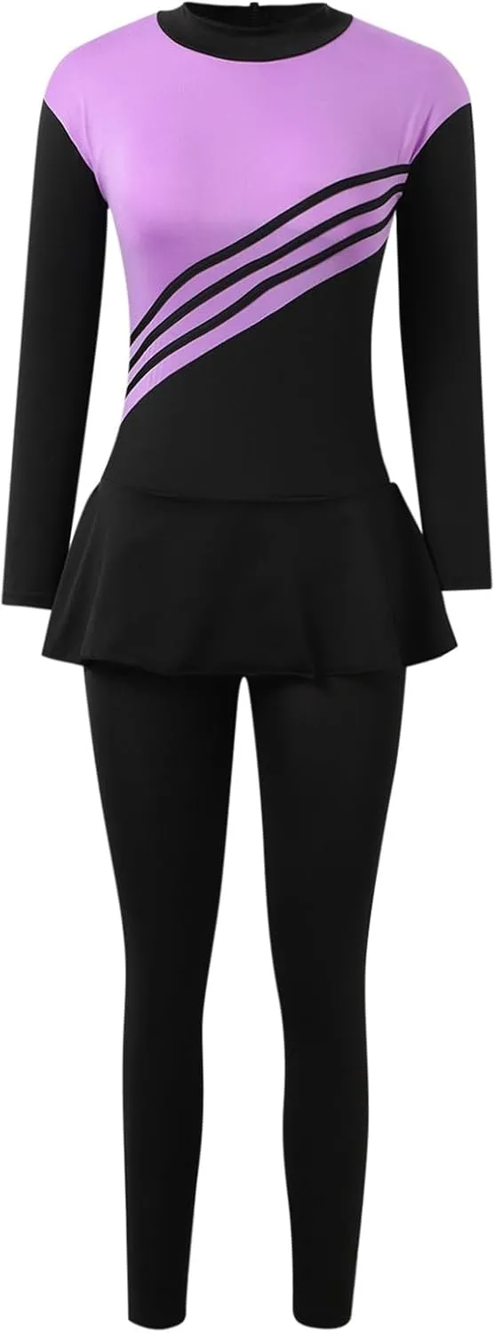 Muslim Swimwear for Women Oversized Islamic Swimsuit Full Cover Hijab Burkini Rash Guard Set Long Sleeve Bathing Suit