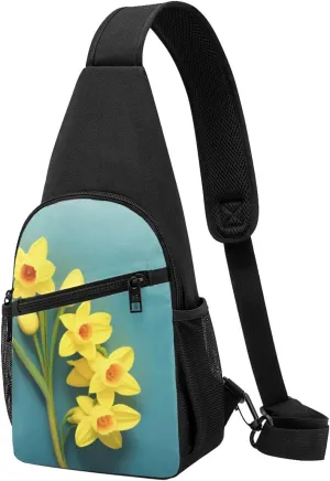 Narcissus Sling Bags For Man And Women Crossbody Chest Bag Shoulder Bag For Casual Sport Daypack