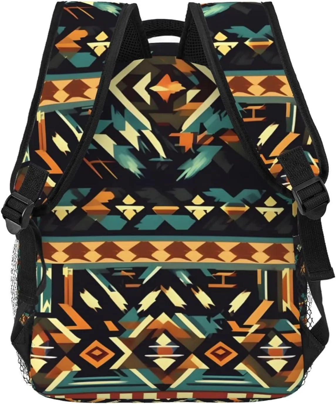 Native American Patterns Print Laptop Backpack Stylish Bookbag College Daypack Travel Business Work Bag For Men Women