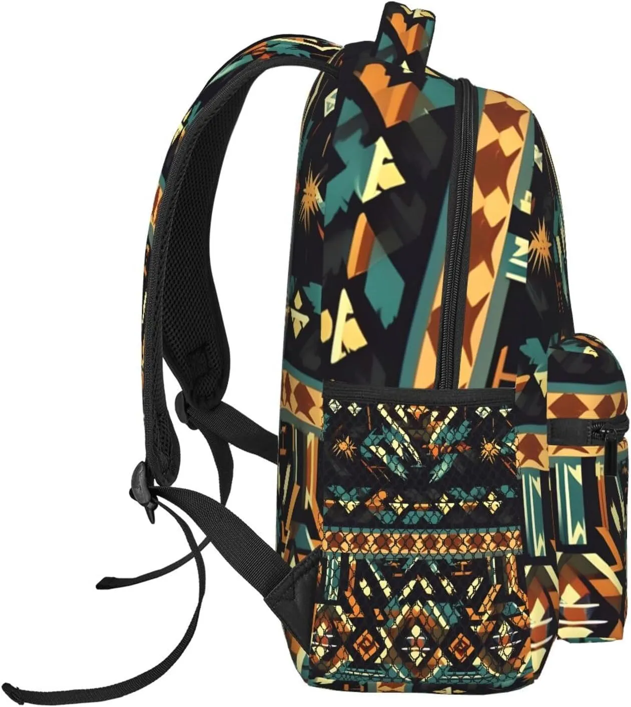 Native American Patterns Print Laptop Backpack Stylish Bookbag College Daypack Travel Business Work Bag For Men Women