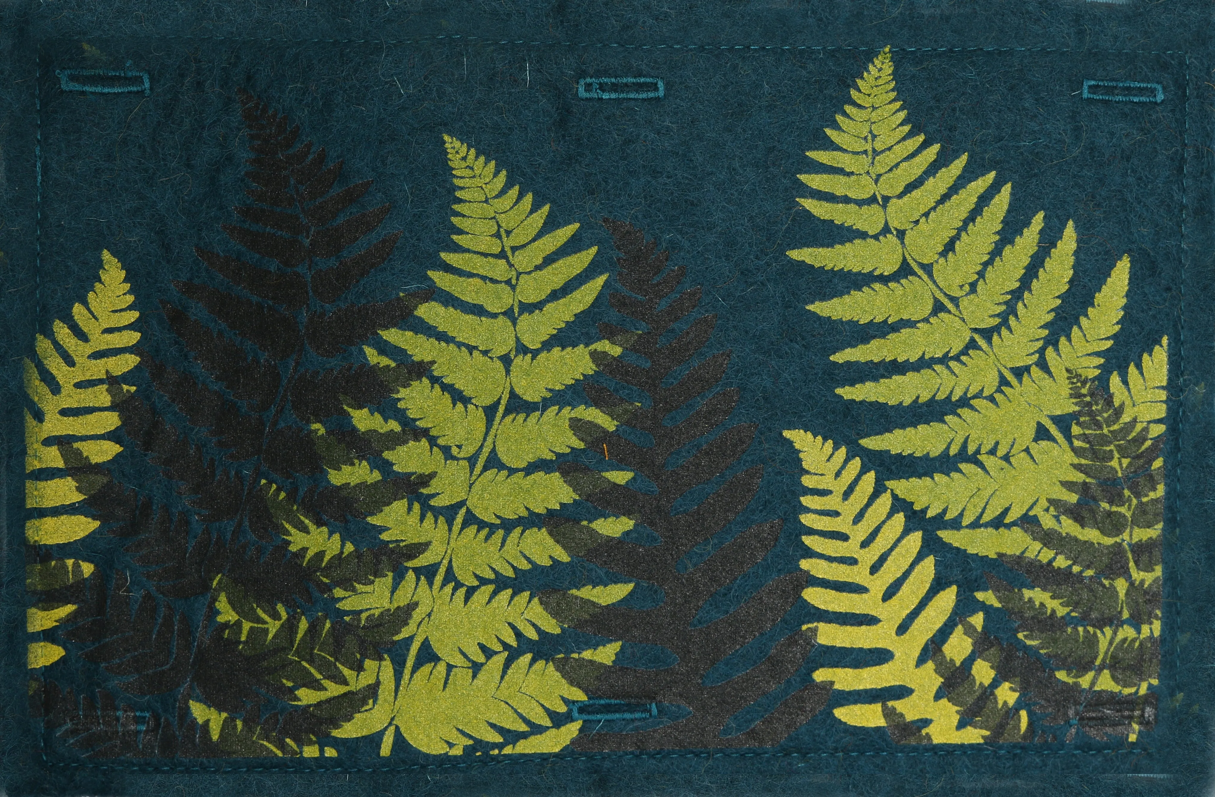 Nature Button On Hand Printed Art Panels