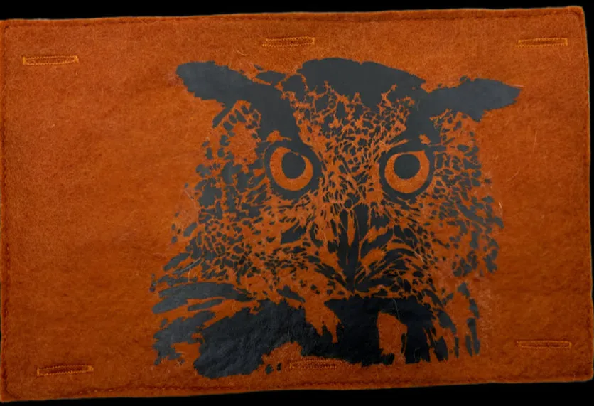 Nature Button On Hand Printed Art Panels