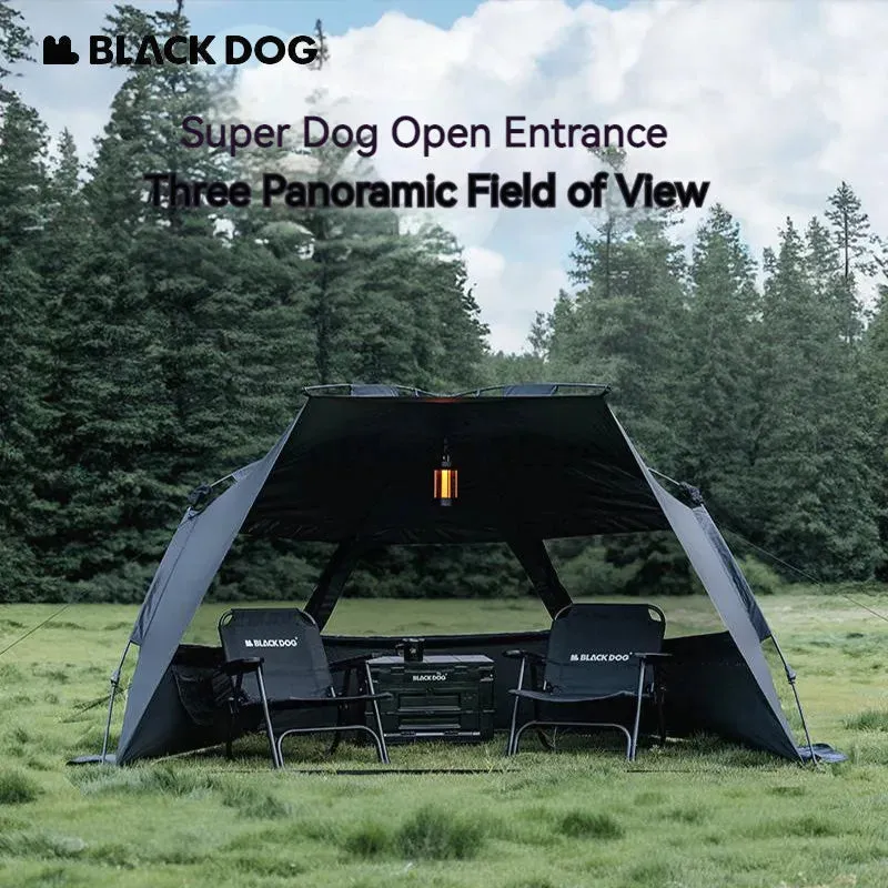Naturehike Blackdog Automatic Sunshade Tent Camping Dome Tent for 2-3 People Outdoor Travel Picnic Beach 150D Waterproof 3000mm