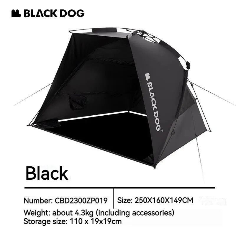 Naturehike Blackdog Automatic Sunshade Tent Camping Dome Tent for 2-3 People Outdoor Travel Picnic Beach 150D Waterproof 3000mm