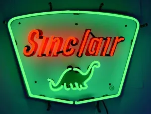Neon Signs 20"x16" Sinclair Dinosaur Dino Neon Sign Beer Bar Pub Man Cave Business Glass Lamp Light DA01