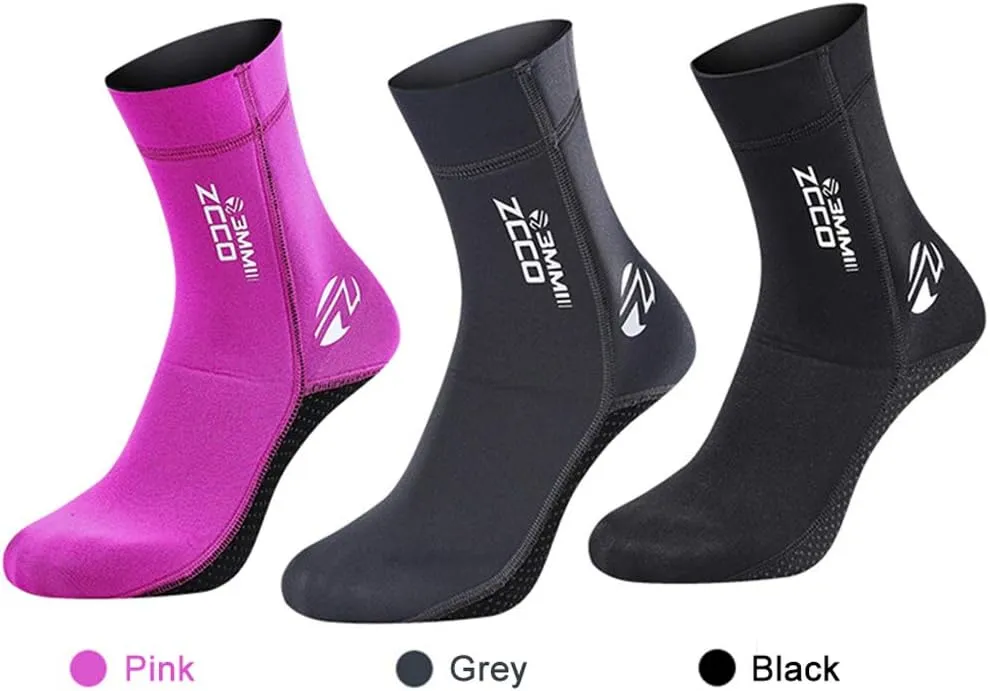 Neoprene Socks Diving Scuba Socks Wetsuit Fin Booties for Men Women, 3MM Surfing Sock Thermal Flexible Anti Slip for Swimming