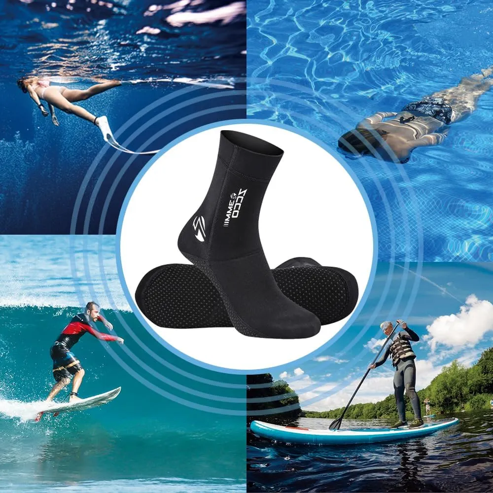 Neoprene Socks Diving Scuba Socks Wetsuit Fin Booties for Men Women, 3MM Surfing Sock Thermal Flexible Anti Slip for Swimming