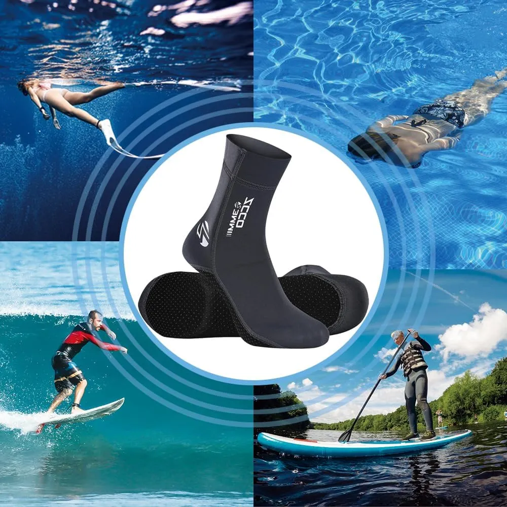 Neoprene Socks Diving Scuba Socks Wetsuit Fin Booties for Men Women, 3MM Surfing Sock Thermal Flexible Anti Slip for Swimming