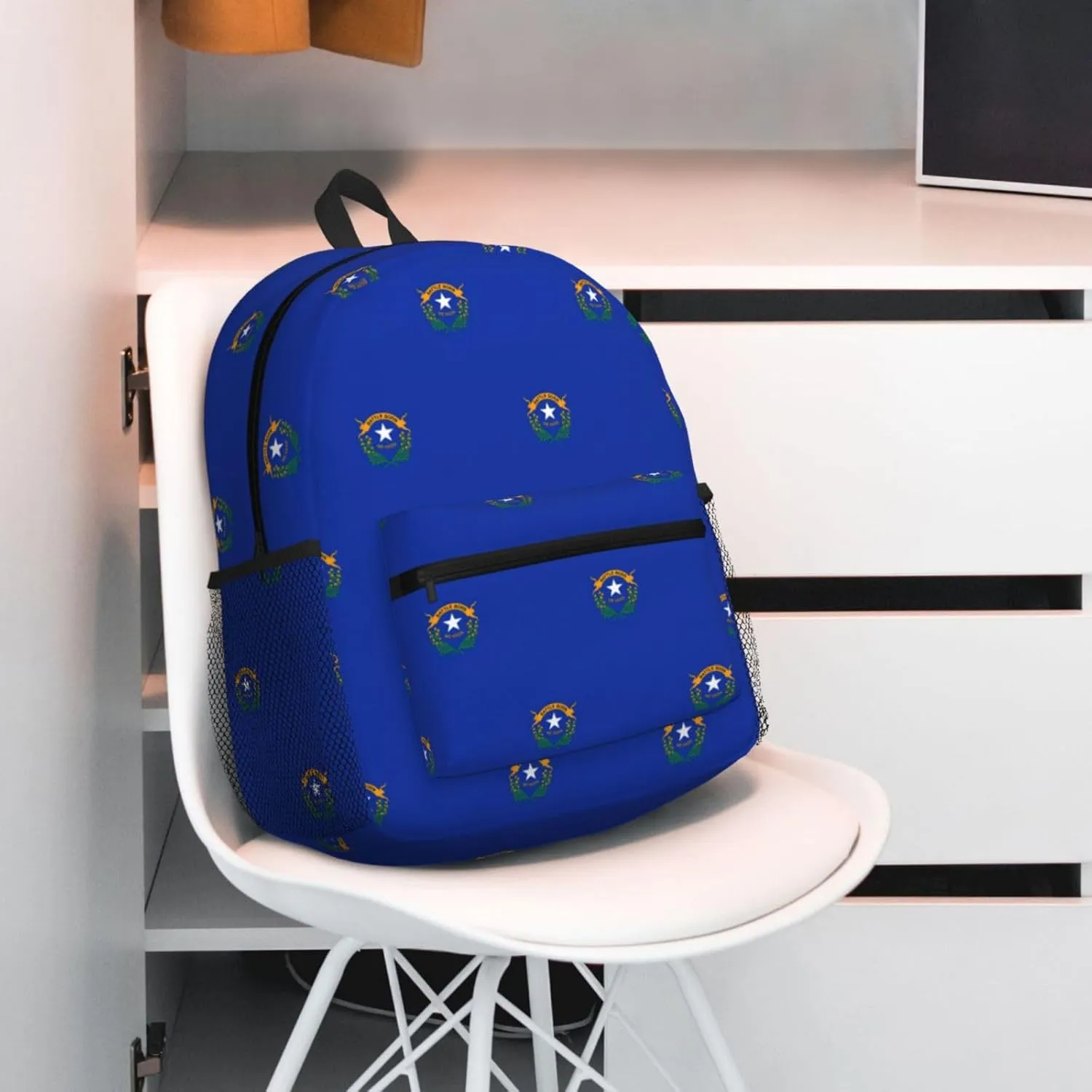 Nevada State Flag Men Women Office Laptop Backpack,Work Bag 15.7 Inch Business Travel Bags Large Capacity
